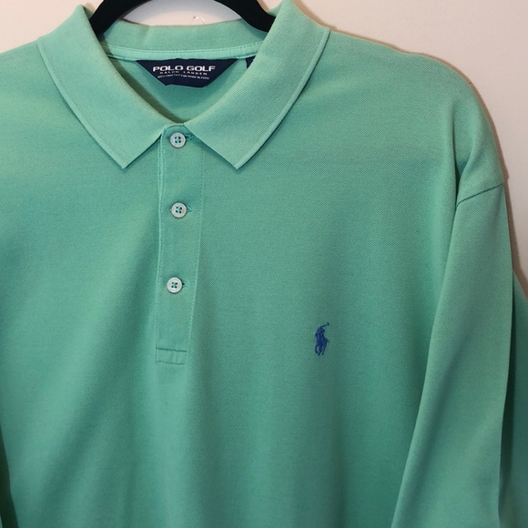 Polo Ralph Lauren Other - Polo by RL Lt Green Golf Shirt Lt Blue Pony XL